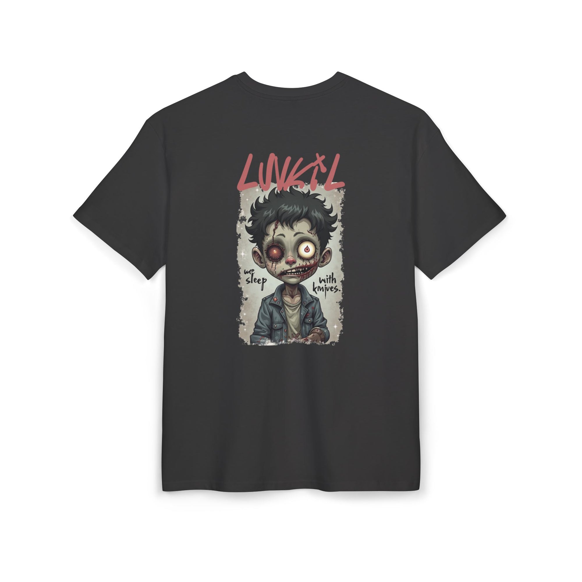 WE SLEEP WITH KNIVES TEE - BLACK