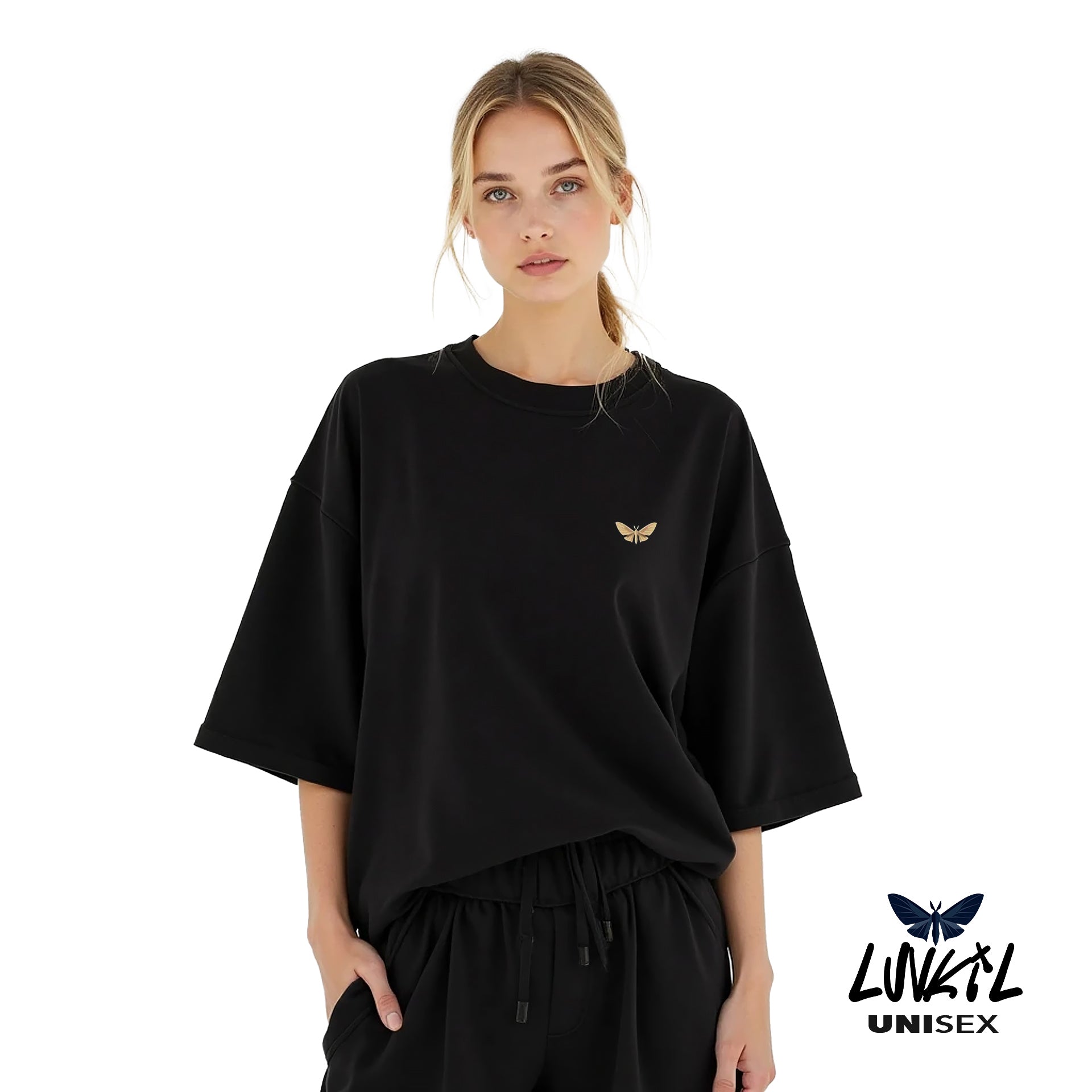 BASE MOTH TEE - BLACK