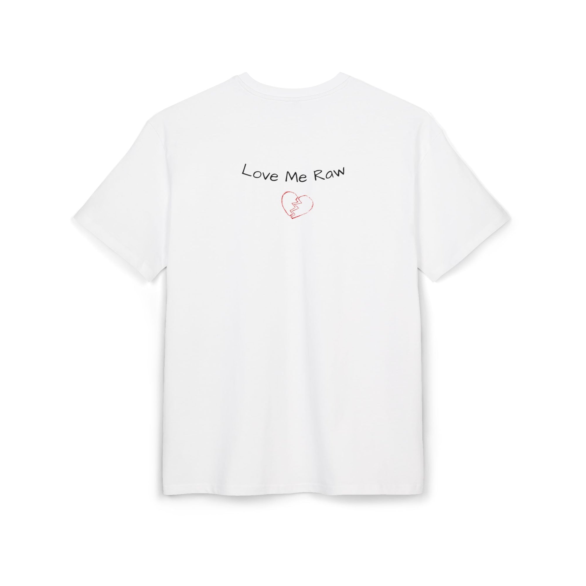 LOVE ME RAW TEE - WHITE