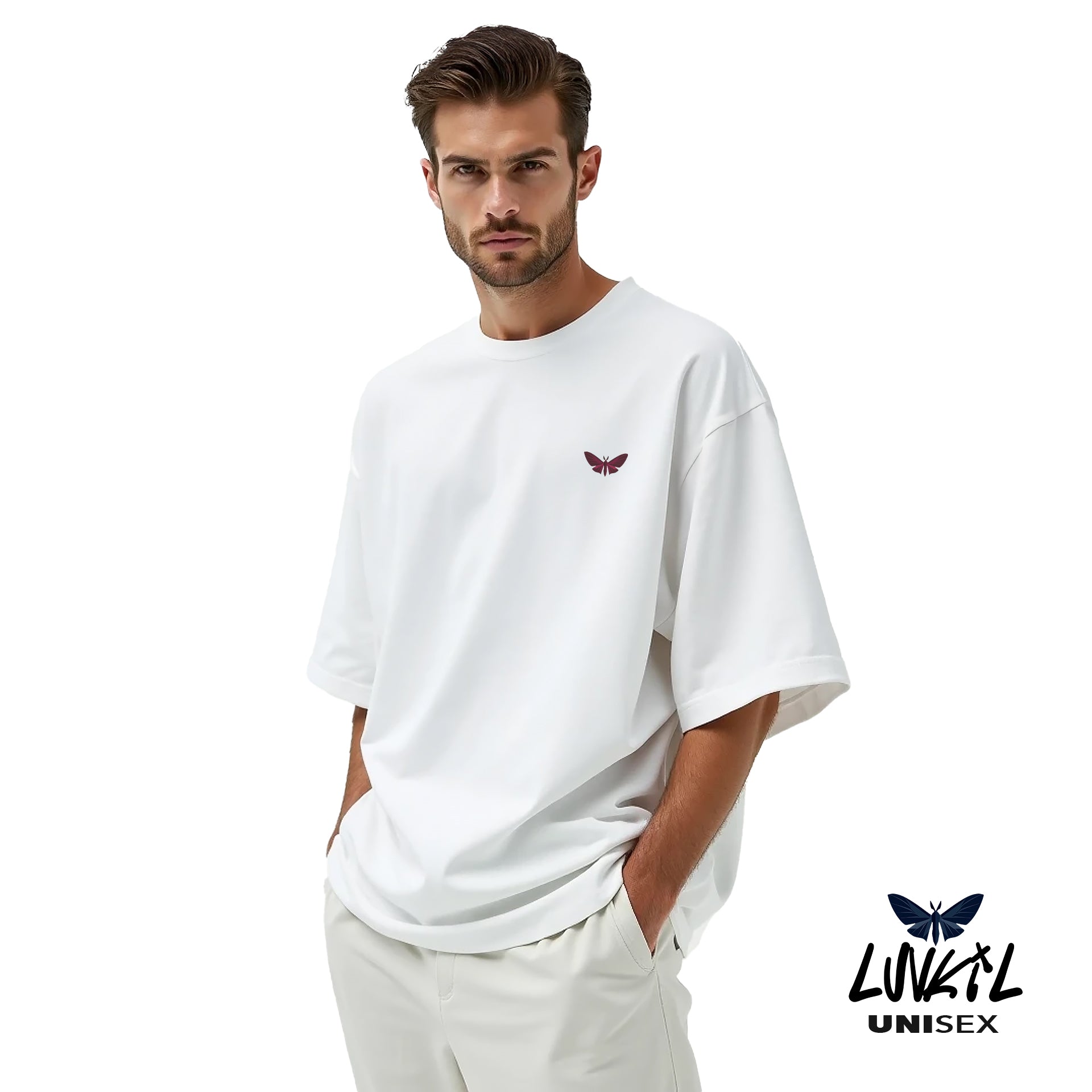 BASE MOTH TEE - BLANC WHITE