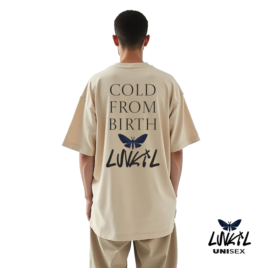 COLD FROM BIRTH TEE - BEIGE