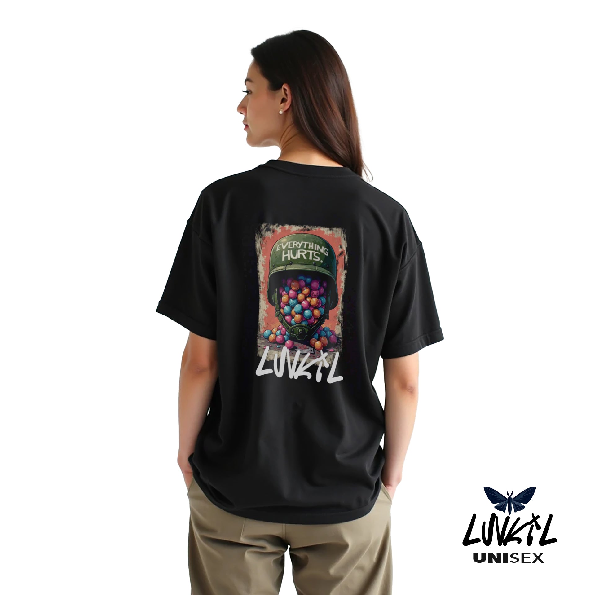 EVERY THING HURTS TEE - BLACK