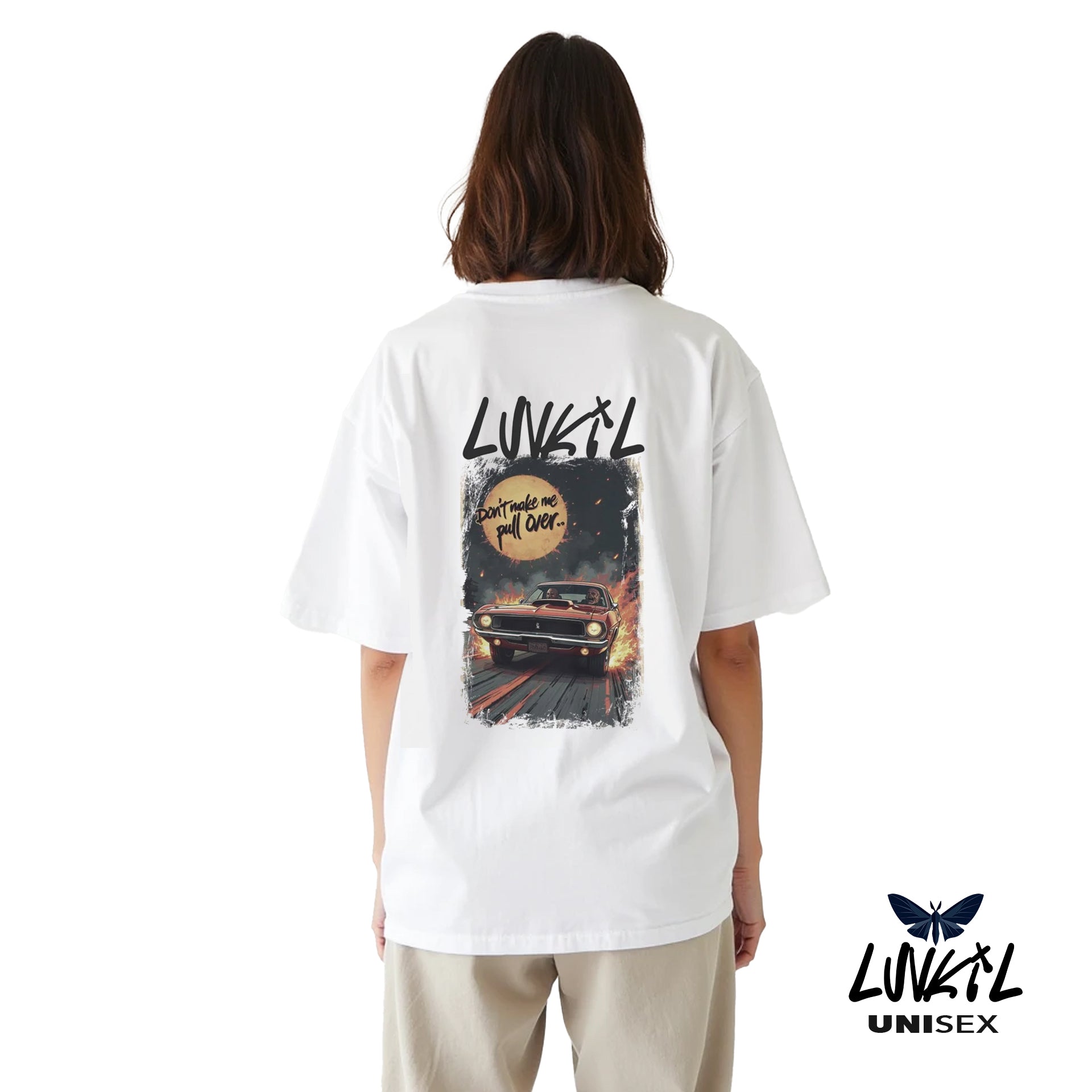 DONT MAKE ME PULL OVER TEE - WHITE