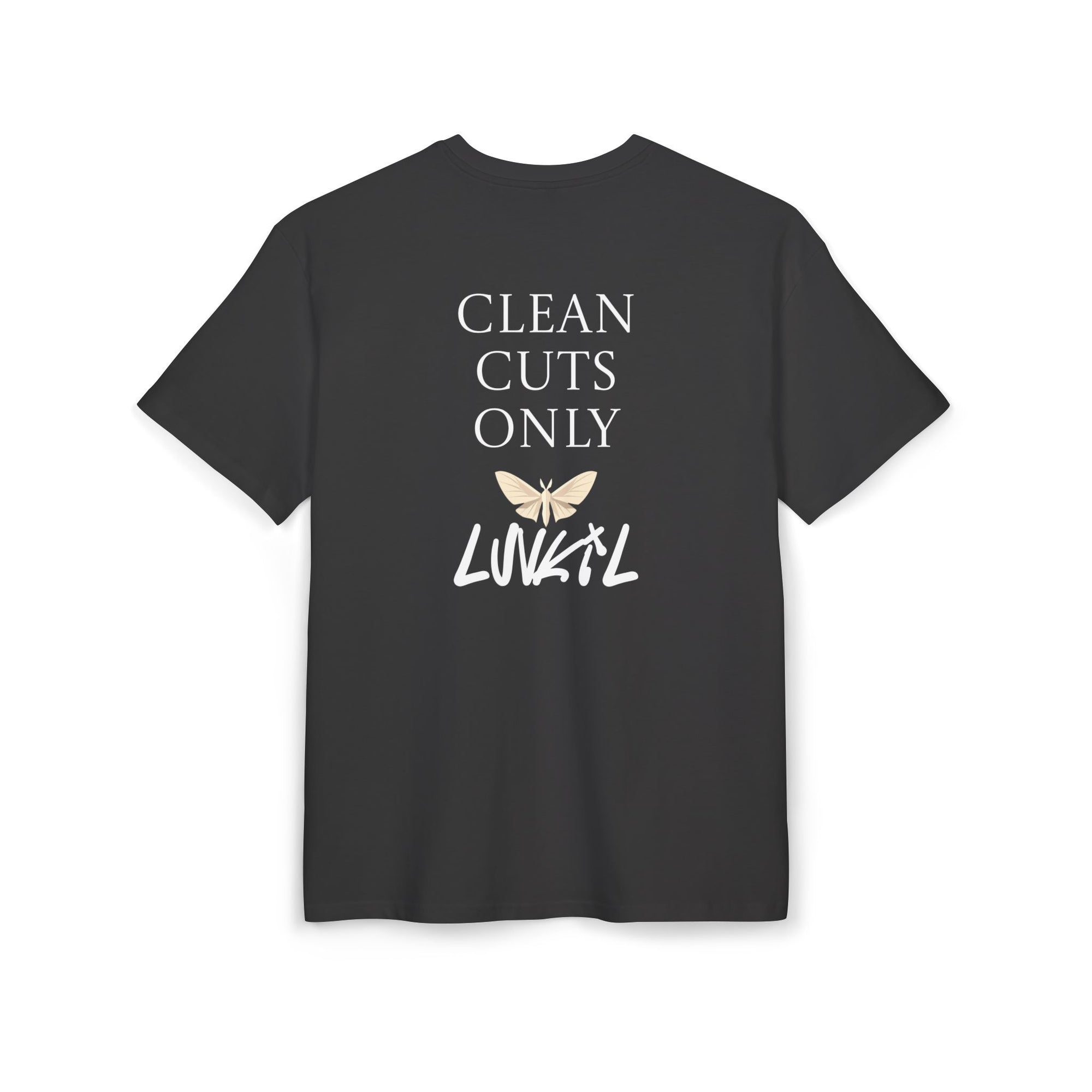CLEAN CUTS ONLY TEE - BEIGE