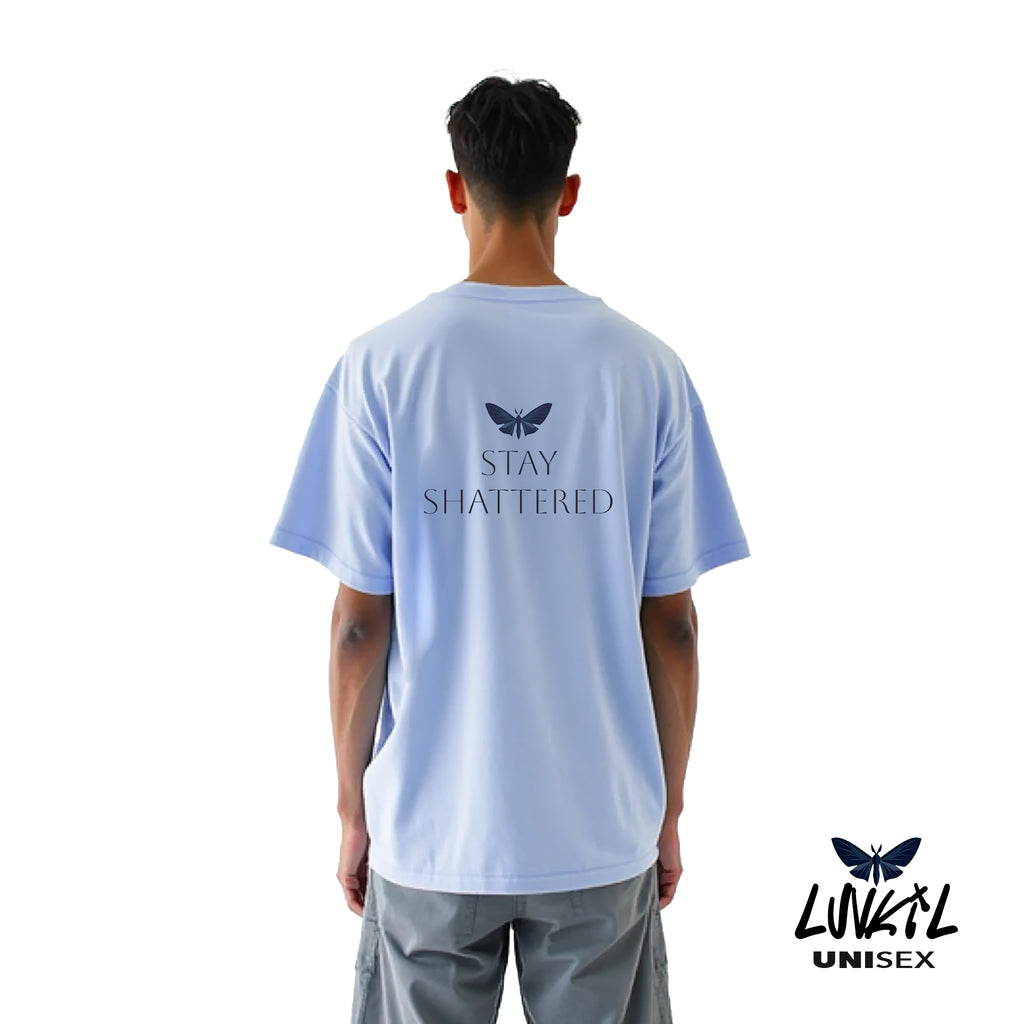 STAY SHATTERED TEE - BLUE