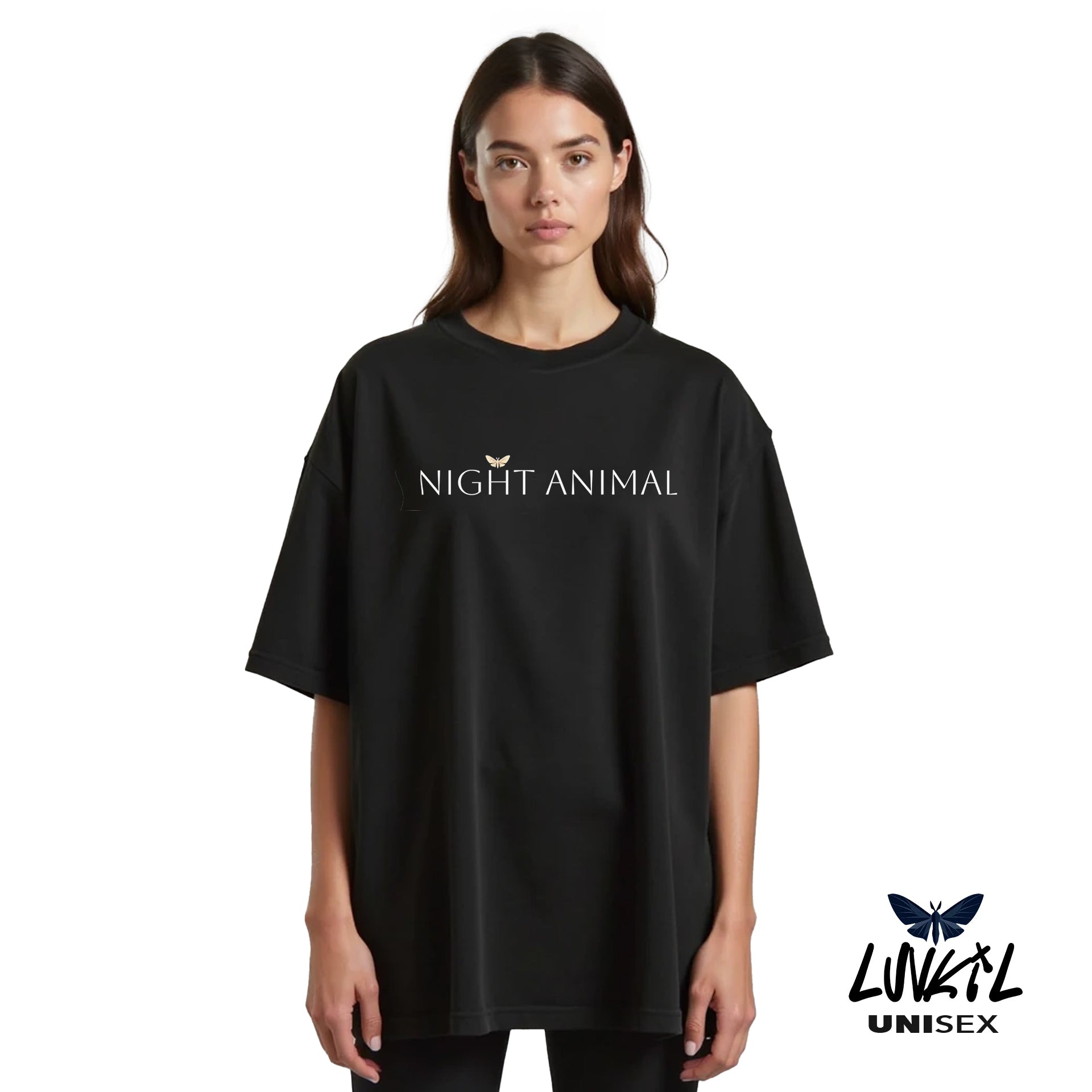 NIGHT ANIMAL TEE - BLACK